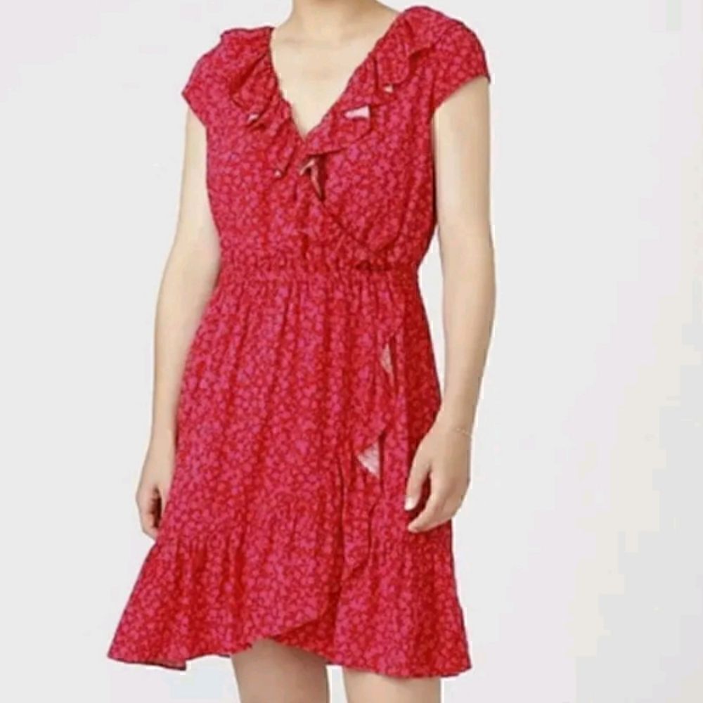NWOT J. Crew V-neck Ruffle Rress in Tossed Bouquet 12